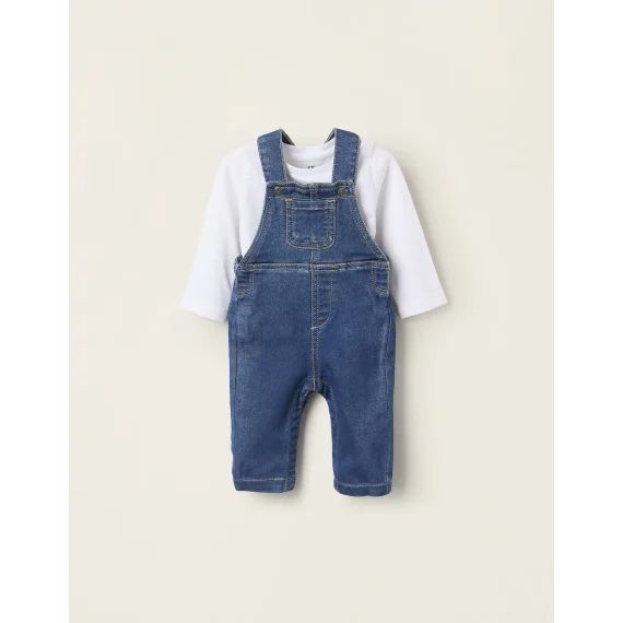 Body + Salopette En Jean Bleu