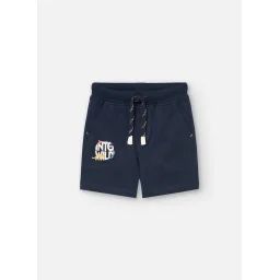 Bermuda En Coton Avec Détail Sur La Poche Bleu