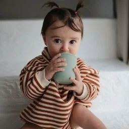 Tasse à bec en silicone Powder Blue