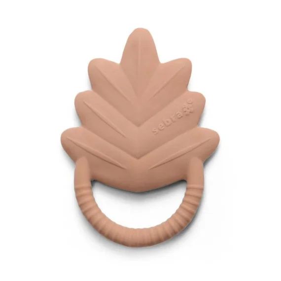 Anneau de dentition en caoutchouc naturel rose rose