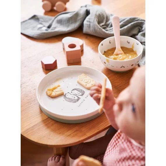 Set vaisselle en céramique et silicone hérissons
