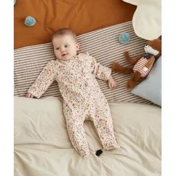 Le dors bien imprimé fleuri en coton biologique bébé –  – Soldes