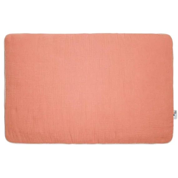 Oreiller Plat En Gaze De Coton Jeanne Terracotta