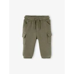 Pantalon en molleton style battle bébé kaki