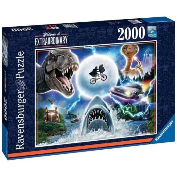 Puzzle 2000 pièces Les films cultes d&rsquo;Universal – Cinéma – Puzzle Adulte – Dès 14 ans – 17152 – Ravensburger bleu