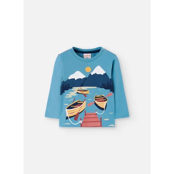 T-shirt Tricot Bleu