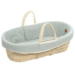 Couffin Bébé Avec Matelas Habillage Et Drap Housse Vert De Gris Taille Unique Vert