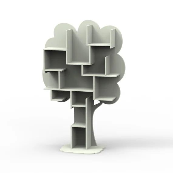 Arbre bibliothèque Louane finition laquée (7 coloris au choix)