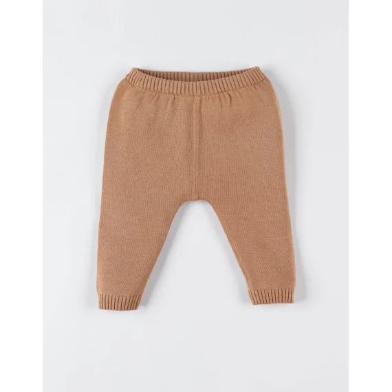 Legging En Tricot Bio Fin Marron