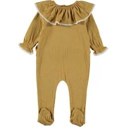 Pyjama bébé Ballerine avec dentelle jaune