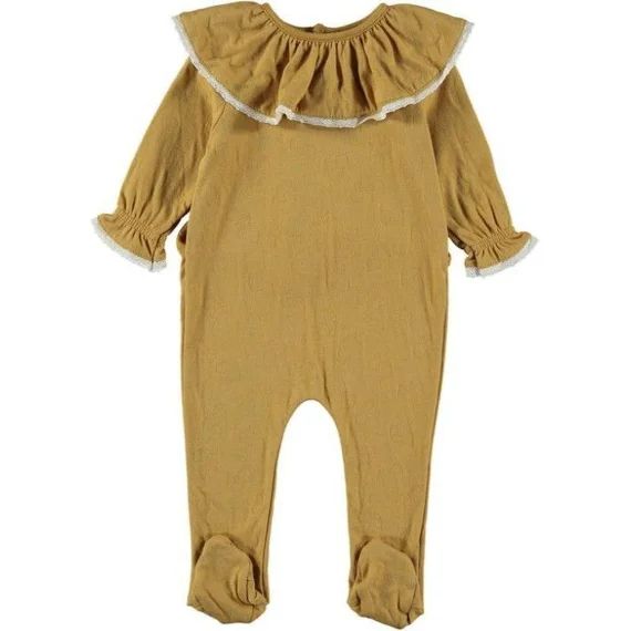 Pyjama bébé Ballerine avec dentelle jaune