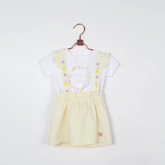 T-shirt imprimé citron Fille Blanc