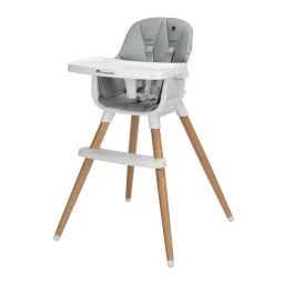 Bebeconfort Chaise Haute Bébé Abelia, Design Scandinave Mineral Gray