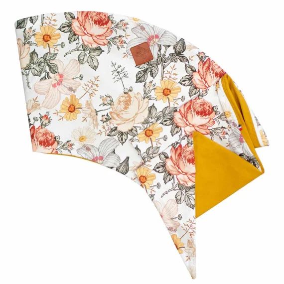Housse Pour Coussin De Maternité Et D&rsquo;allaitement Néo Vintage Blanc Imprimé Floral