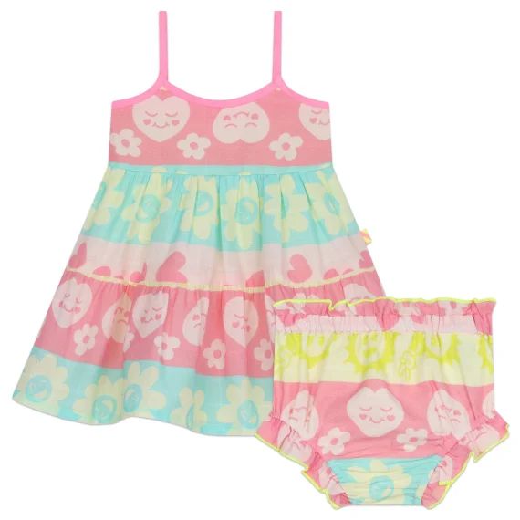 Ensemble robe et bloomer Fille Jaune