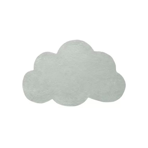 Tapis nuage en coton vert clair (67 x 100 cm)