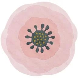 Tapis rond Wonderland anémone (100 cm)