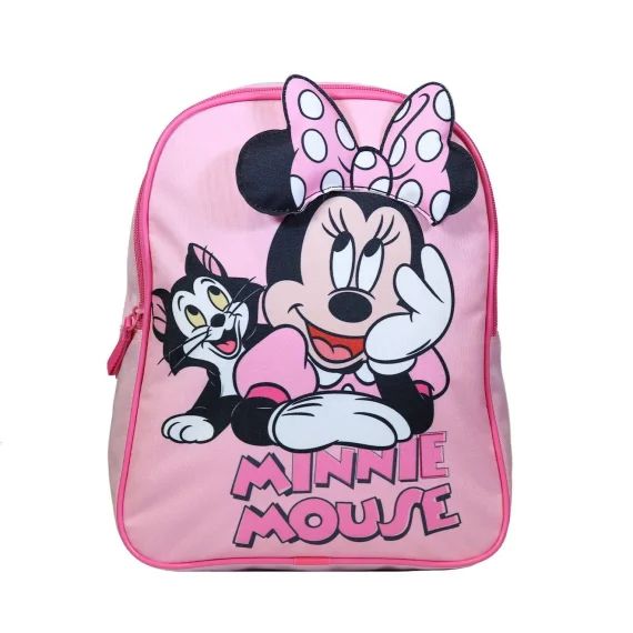 Sac À Dosavec Détails 3d Noeud Disney Minnie Chat Rose