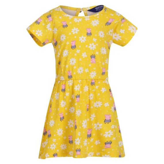 Robe Décontractée Bébé Coton Peppa Pig Jaune Vif
