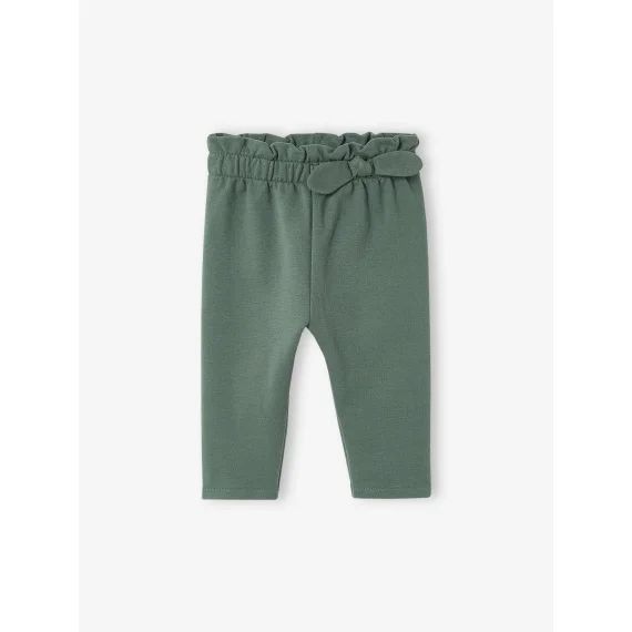 Pantalon en molleton bébé taille élastiquée BASICS vert bouteille