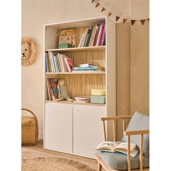 Bibliothèque LIGNE BARDAGE blanc
