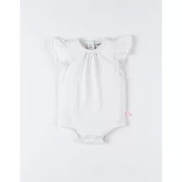 Body tiddy manches volants blanc