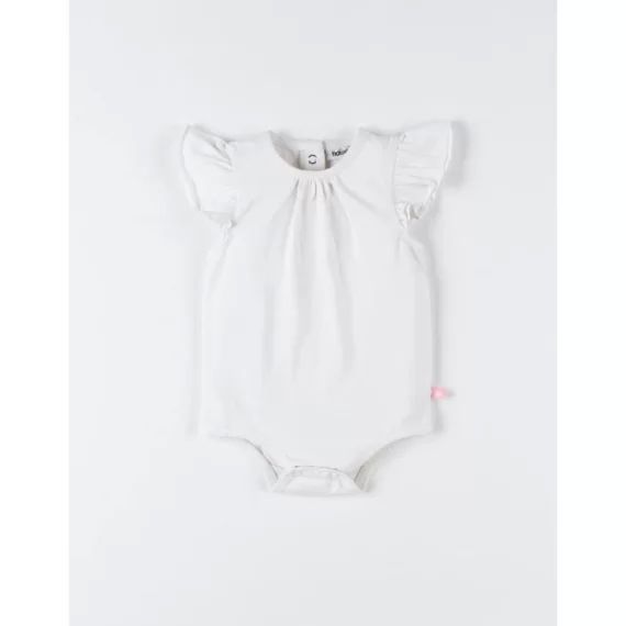 Body tiddy manches volants blanc