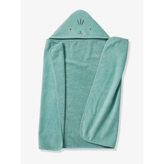 Cape de bain / Serviette à capuche essentiels Bébé et Enfant vert