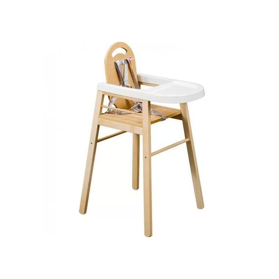 Chaise haute Lili en bois massif