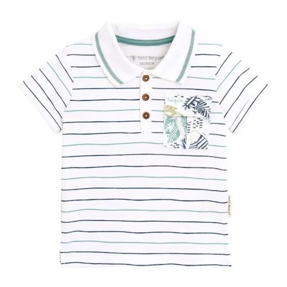 Polo Garçon Bambao Blanc