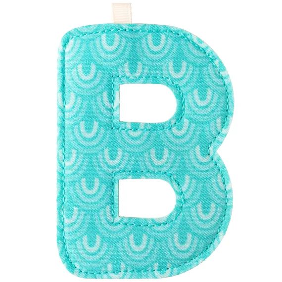 Lettre en tissu à suspendre B (9,5 cm)