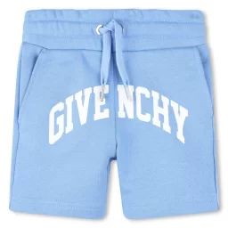 Short en molleton avec imprimé Garçon Bleu