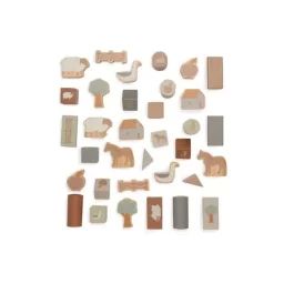 Set de cubes en bois 18x12cm Farm –