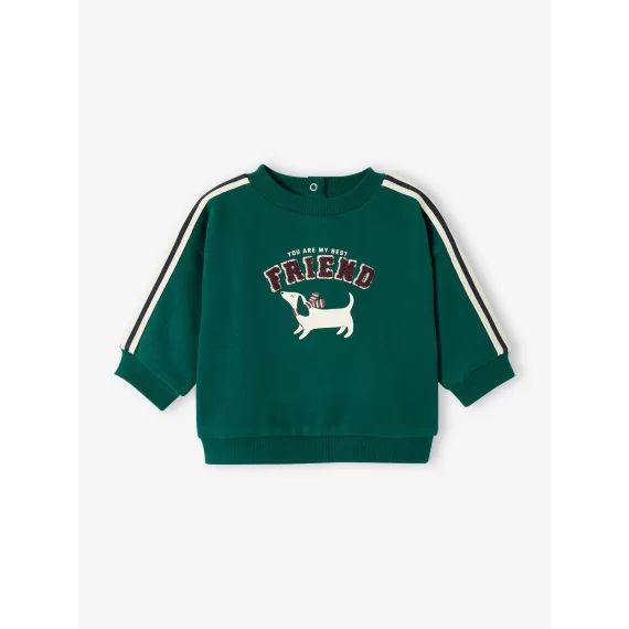 Sweat en molleton bébé vert