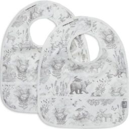 Lot de 2 bavoirs plastifiés Pimpelmees Forest Animals