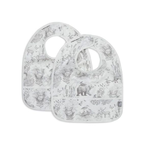 Lot de 2 bavoirs plastifiés Pimpelmees Forest Animals