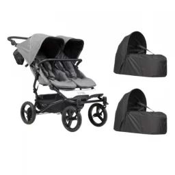 Poussette Double Mountain Buggy Duet V3.2 Luxury Edition – Herrigbone + 2 Cocoon V2