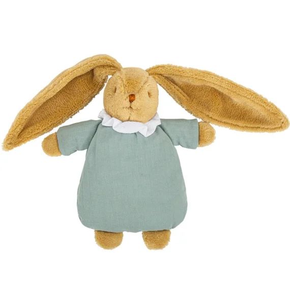 Peluche lapin nid d&rsquo;ange vert céladon (20 cm)