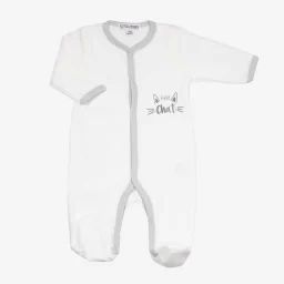 Pyjama bébé – TROIS KILOS SEPT blanc