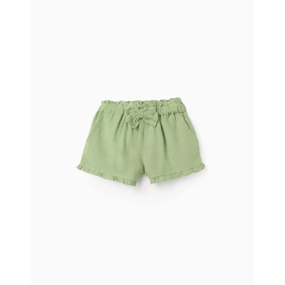 Short Avec Nœud Vert Clair