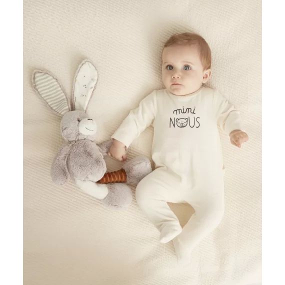 Le dors bien blanc en coton biologique avec message bébé –  – Soldes