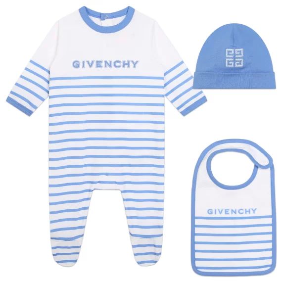 Ensemble 3 pièces en coton UNISEXE Bleu