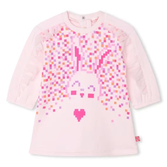 Robe molletonnée fantaisie Fille Rose