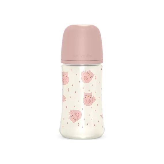 Biberon tétine SXPro M Bonhomia rose (270 ml)