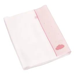 Matelas À Langer En Coton Blanc/rose