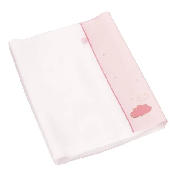 Matelas À Langer En Coton Blanc/rose