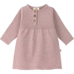 Robe tricotée en coton bio GOTS rose (3-6 mois)