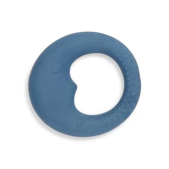 Anneau De Dentition En Caoutchouc Lune Jeans Bleu – Jollein – Bébé Bleu