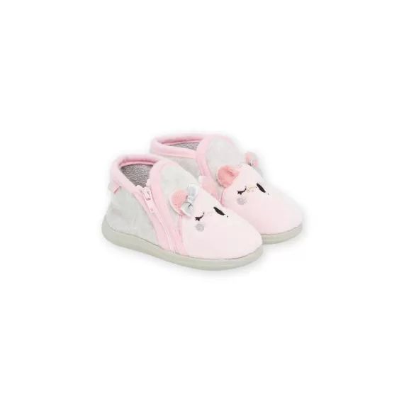 Chaussons Bottillon À Imprimé Koala – Gris