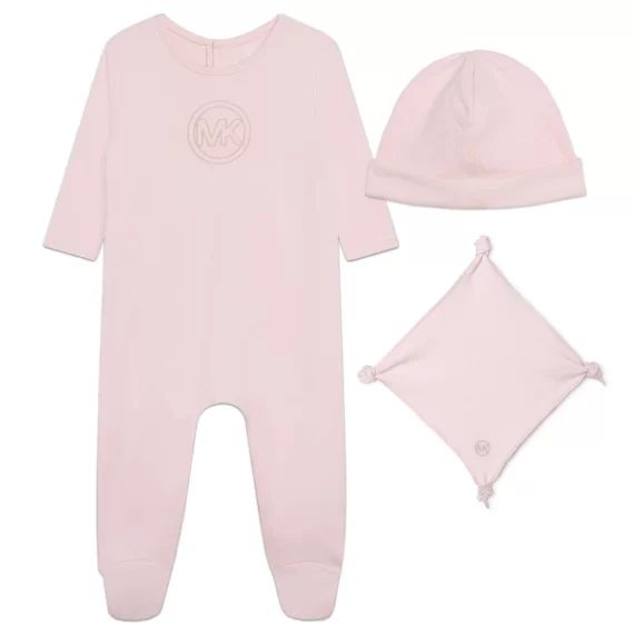 Pyjama, bonnet et doudou Fille Rose